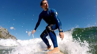 🏄‍♂️ 🌊 Surf en Cantabria - Oriñón (surfing 4K)