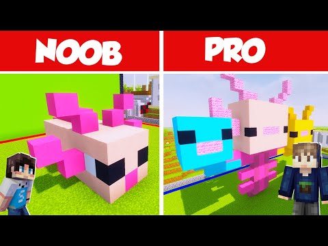 KITA BIKIN AXOLOTL PALING KOCAK DI BUILD BATTLE MINECRAFT !!!