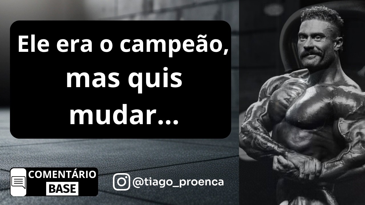 Ele era o campeão, mas quis mudar...