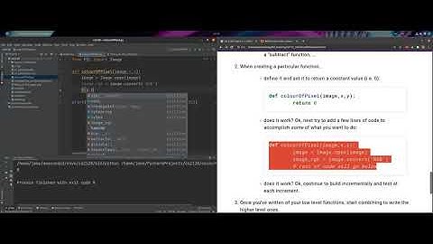 COMPSCI 2120A - Week 5 (Extra Video, Finishing the colourOfPixel Function)