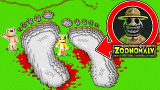 ¡Encontramos la ATERRADORA HUELLA de ZOONOMALY GIGANTE en MINECRAFT! 😰