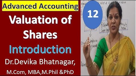12. Valuation of Shares Introduction - Methods of Valuation of Shares