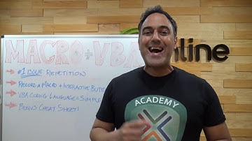 Learn Excel Macros & VBA Programming in 1 Hour!
