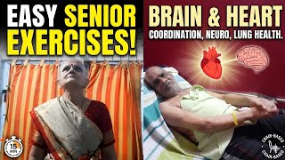 Brain &amp; Heart Health Routine for Seniors | Easy Neurology &amp; Cardio Exercises for Older Adults