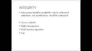 CONFIDENTIALITY,INTEGRITY AND AVAILABILITY