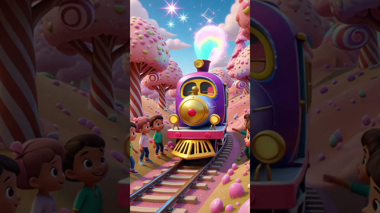 🚂✨ Magic Train Adventure Song | Fantasy Kids Rhyme | Cute 3D Cartoon for Children 🌈🎵