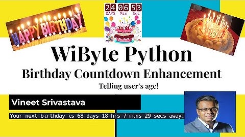 3. Birthday Countdown Enhancement: How to tell the user