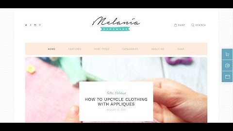 Melania - Handmade Product Blog & Crafts Shop Artistic WordPress Theme | Blog eCommerce Website