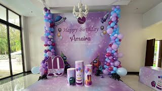 Among us theme decorations ideas | among us party decorations | among us