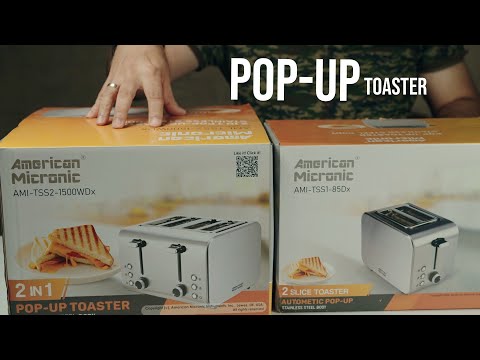 Automatic Stainless Steel Pop-Up Toaster - American