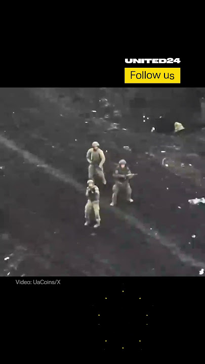 Russian Soldiers Thought They Had Escaped From the Battle Unscathed. Ukrainian Drone Caught Them