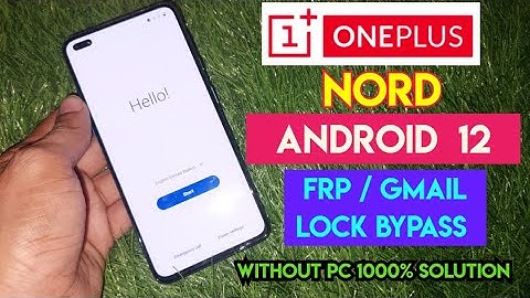 Oneplus Nord Android 12 FRP bypass without PC | All Oneplus Mobile FRP Bypass Solution 1000% Working