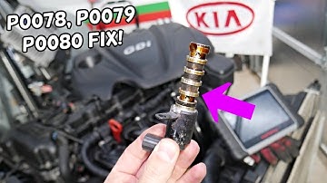 CODE P0078 P0079 P0080 EXHAUST VALVE CONTROL SOLENOID KIA SORENTO, KIA SPORTAGE CHECK ENGINE LIGHT