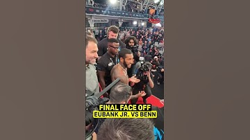 THE FINAL FACE OFF‼️ Eubank Jr. vs Benn