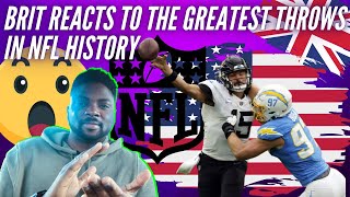Famous 🇬🇧  BRITISH Rugby Fan Reacts To The Greatest Throws In NFL American Football History Wealth