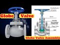 Pressure Control Valve types. Globe valve. Globe valve operation. Globe valve working animation