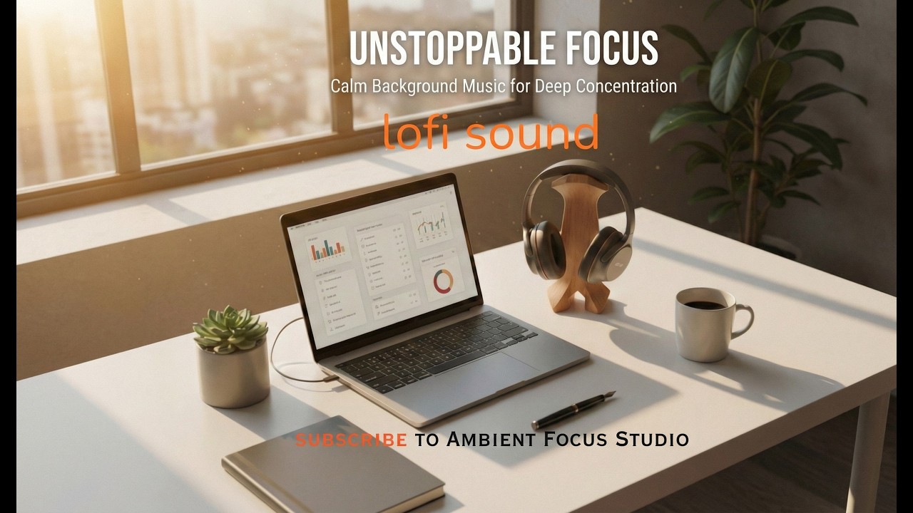 Unstoppable Focus  Calm Background Music for Deep