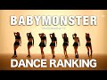 Ranking babymonster as dancers
