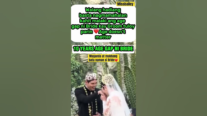 10 YEARS ANG GAP NI BRIDE KAY GROOM #wedding #trending #shorts