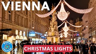 Vienna Christmas Lights 2023  4K Walking Tour