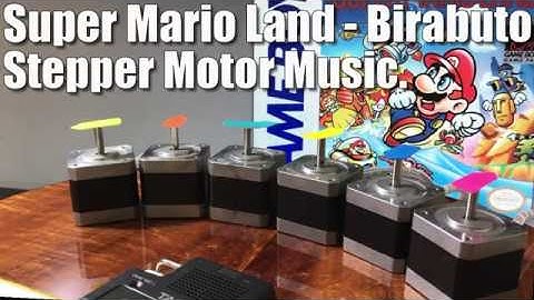 Stepper Motor Music _ Super Mario Land - Birabuto Kingdom // Arduino