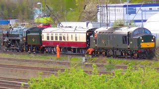 BROKEN BRITANNIA Is Rescued By A CLASS 37 After FAILING At Carlisle Upperby! (LSL, 37521) | 15/4/24.