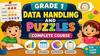 Grade 1 Math Complete Course | Data Handling & Fun Riddles for Kids