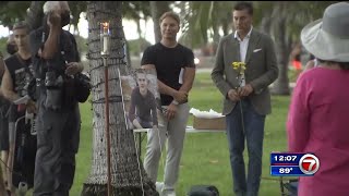 Ceremony held in honor of father who was killed in front of family in Miami Beach