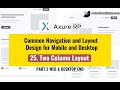 Common Navigation and Layout Design for Mobile and Desktop: 25.Two Column Layout