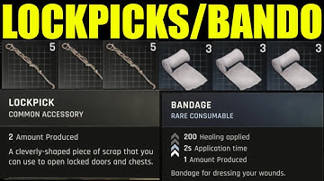 Dying light the beast - how to get lockpicks & bandages