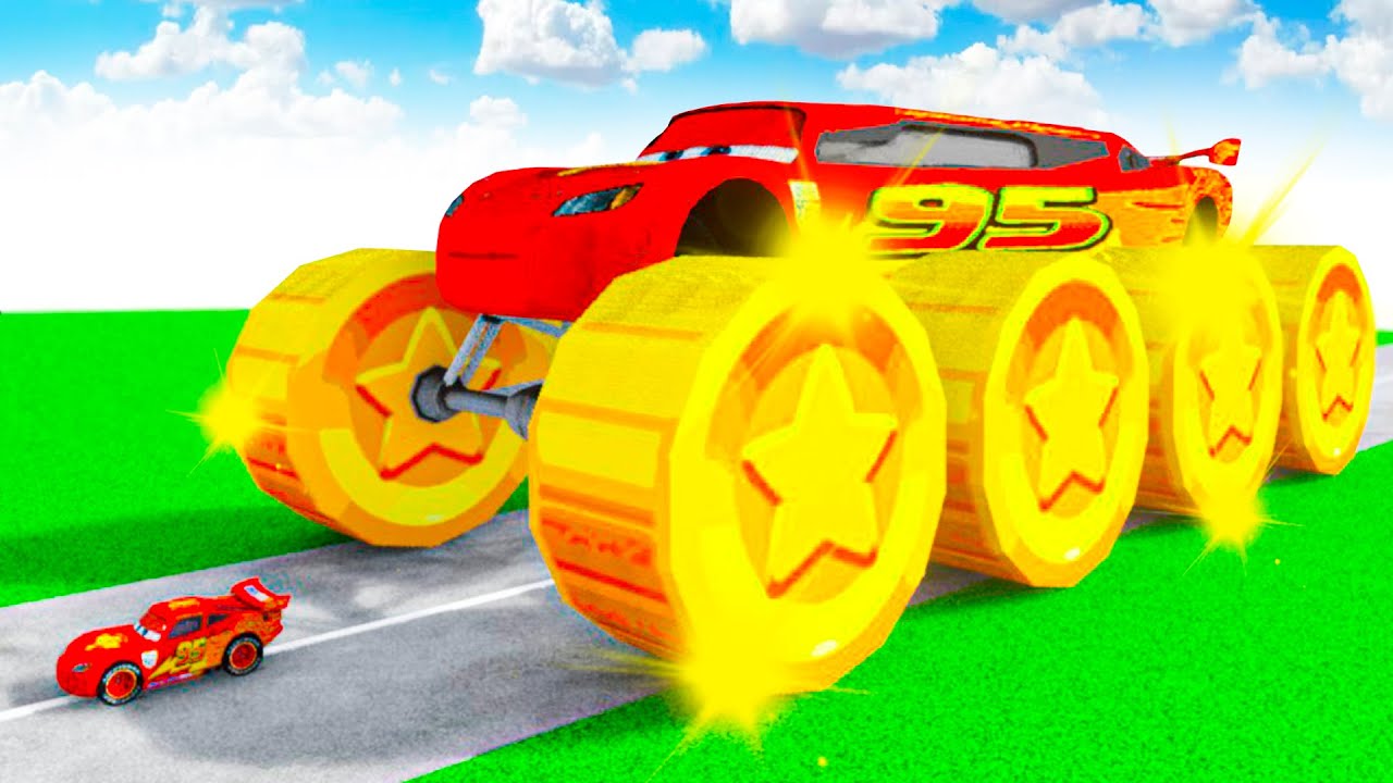 McQueen Giant to GIANT GOLD COIN wheels BTR McQueen in Teardown!