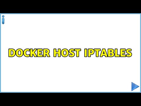 Docker Host iptables