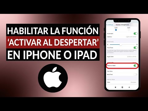 ¿Cómo habilitar la función &#039;Activar al despertar&#039; en un dispositivo IPHONE o IPAD?