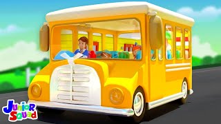 Wheels On The Bus, Fun Adventure Ride + MORE Junior Squad Nursery Rhymes for Kids