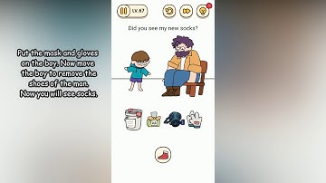 Brain Find Level 67 Did you see my new socks?