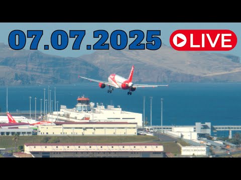 LIVE WIND Action at Madeira Island Airport 07.07.2025