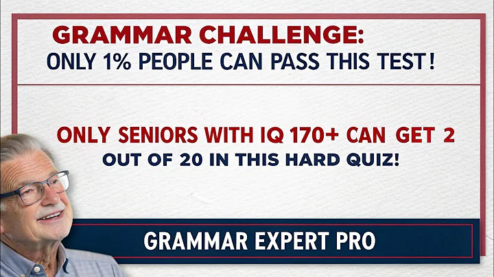 Grammar Challenge: Only 1% People Can Pass This Test! | Grammar Expert Pro