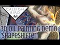 Mixed Media Oil Painting + Acrylic Resin Layer Timelapse :: Shapeshifter