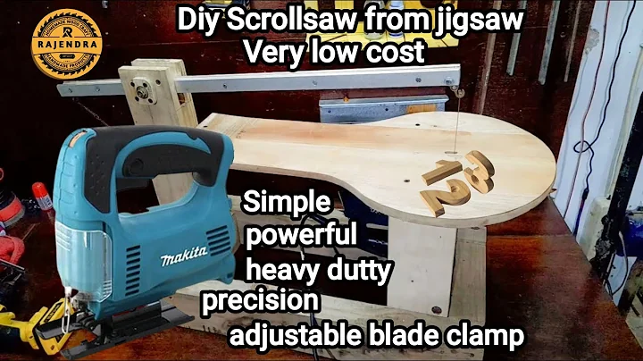 Homemade scroll saw & jigsaw table  2in1 ( DIY )