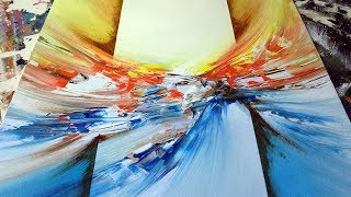 abstract techniques painting blending acrylics