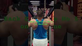 Back Exercise No 5 on Machine #bodybuilding