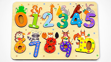 Learn Numbers with Activity Puzzle| Counting 1-10 | Preschool Learning Video for Kids & Toddlers