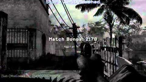 MW3 AON Jump Knife 180 Straight Up Final Killcam on The Shooter on Mission