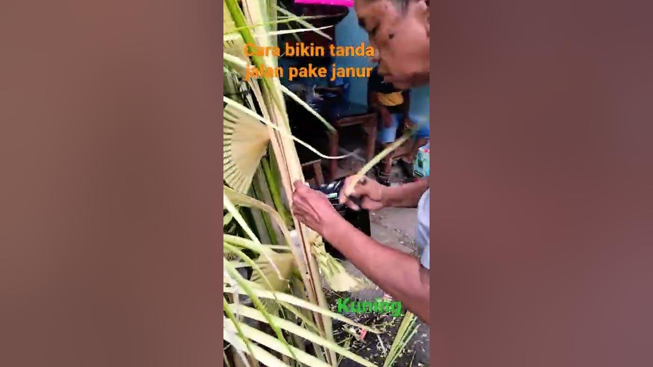 cara bikin tanda hajatan pake janur kuning #riantodekorasijanur