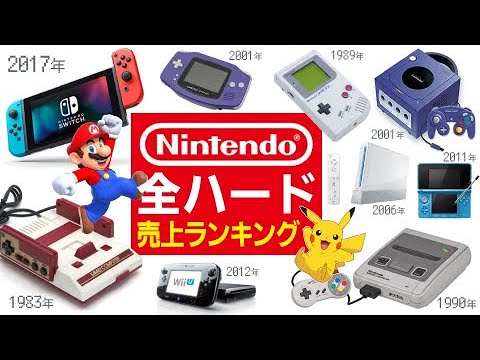 任天堂の据置ゲーム機とソフト家庭用ゲーム機本体