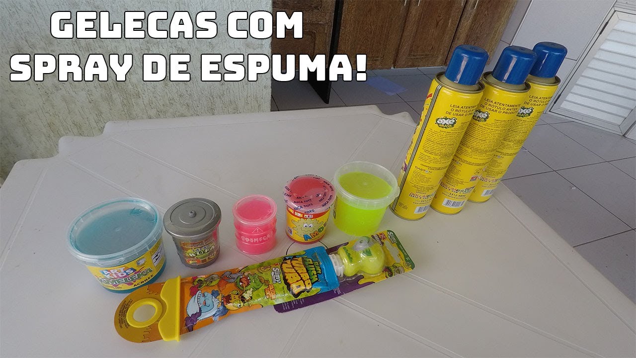 MISTUREI TODOS AS GELECAS DA LOJA DE BRINQUEDO COM SPRAY DE ESPUMA E FIZ UMA NOVA GELECA!
