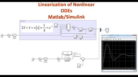 Linearization of Nonlinear ODEs in Matlab/Simulink