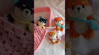 These are so cute!! 🩷 Crochet Shiba Inu Dog