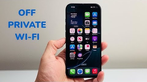 How To Turn Off Private Wi-Fi Address on iPhone