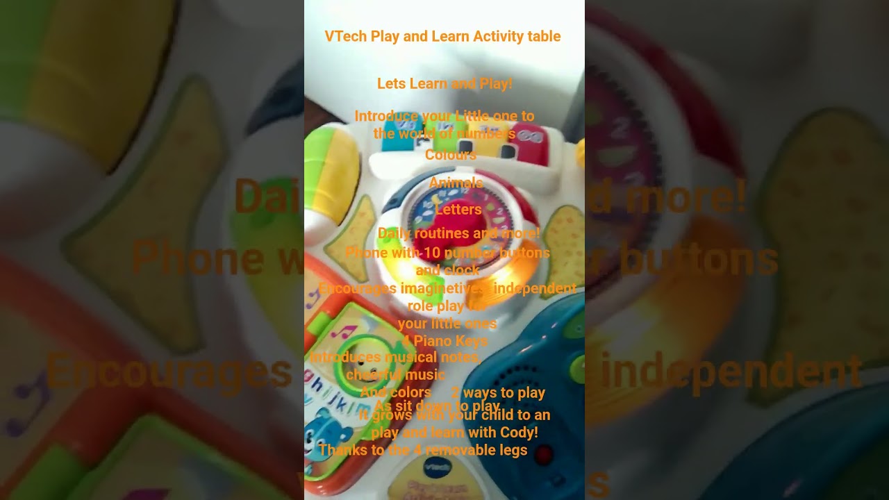 VTech Play and Learn Activity table (OIIAOIIA)